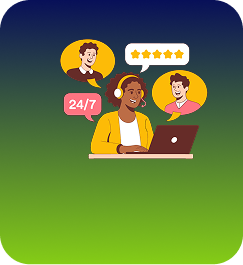Customer support visual